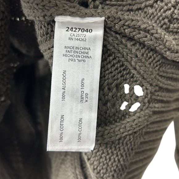 Devoted Green Pointelle Sweater M - Picture 5 of 5
